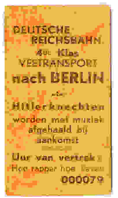 Veetransport nach Berlin - Hitlerknechten worden met muziek afgehaald bij aankomst