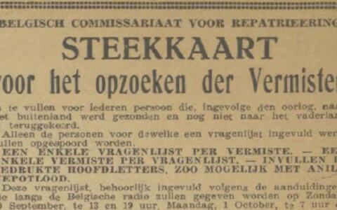 Voor altijd verdwenen: de vermisten