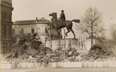 Bezetter verbiedt herdenkingen aan Monument van de Gesneuvelden