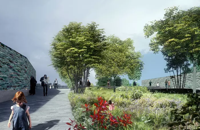 Toekomstbeeld van namenmonument