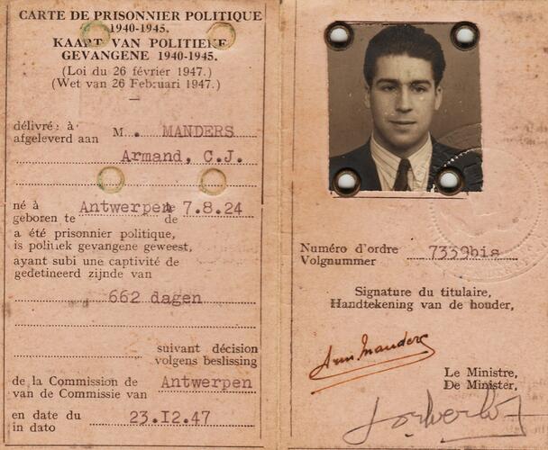 Kaart politieke gevangene