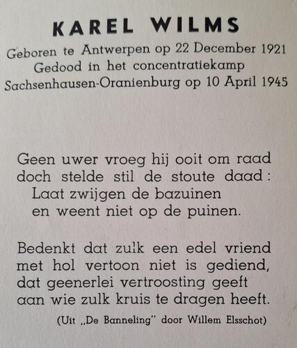 Tekst van een doodsprentje