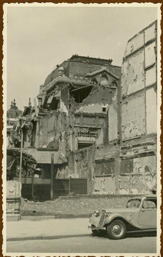 Cinema Rex vernield door een V2-bom